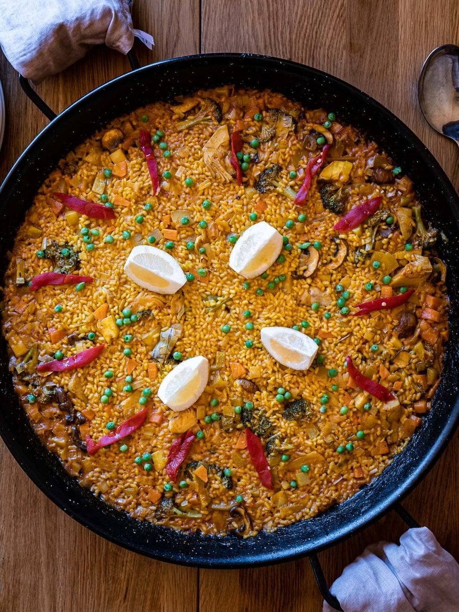 curry goat paella